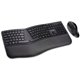 Kensington Pro Fit Ergo Wireless Keyboard/Mouse - Wireless Bluetooth/RF - Wireless Bluetooth/RF - 5 Button - Compatible with Com