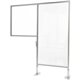 Ghent Panel - 46.8" Width x 57" Height x 10" Depth - Aluminum Frame - Plastic - Clear - 1 Each