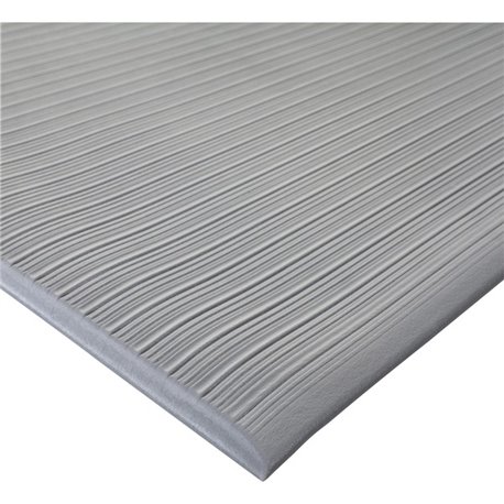 Genuine Joe Air Step Mat - Exercise - 60" Length x 36" Width x 0.375" Thickness - Rectangular - Vinyl Foam - Gray - 1Each