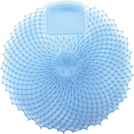 Genuine Joe Odor Control Urinal Screen - Anti-splash, Odor Neutralizer - 1 Dozen - Light Blue