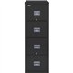 FireKing Patriot Series 4-Drawer Vertical Fire Files - 17.8" x 31.6" x 52.8" - 4 x Drawer(s) for File - Letter - Vertical - Fire