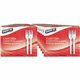 Genuine Joe Heavyweight White Plastic Forks - 100 / Box - 40/Carton - Disposable - White