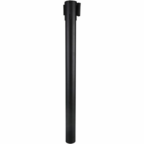 Genuine Joe Crowd-Control Posts - 34" Height - Black - Steel - 2 / Carton