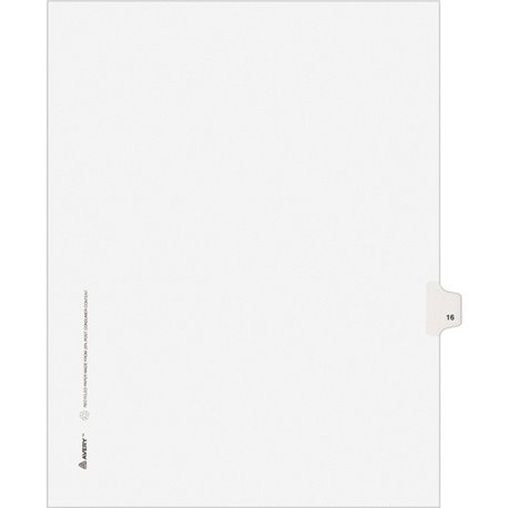 Avery Ready Index Classic Tab Binder Dividers - 8 x Divider(s) - 1-8 - 8 Tab(s)/Set - 8.5" Divider Width x 11" Divider Length - 