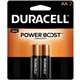 Duracell Coppertop Alkaline AA Batteries - For Multipurpose - AA - 1.5 V DC - 2 / Pack