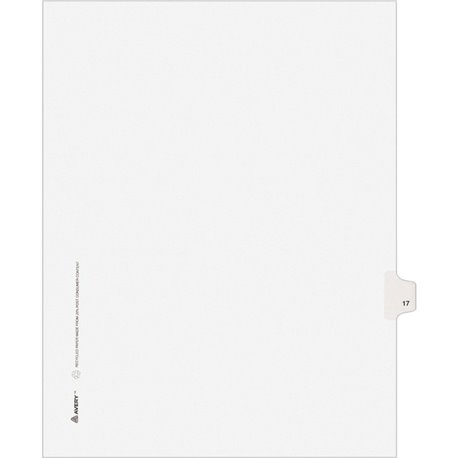 Avery Ready Index Custom TOC Binder Dividers - 8 x Divider(s) - 1-8 - 8 Tab(s)/Set - 8.5" Divider Width x 11" Divider Length - 3