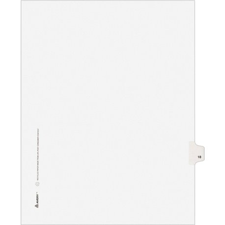 Avery Ready Index Classic Tab Binder Dividers - 10 x Divider(s) - 1-10 - 10 Tab(s)/Set - 8.5" Divider Width x 11" Divider Length