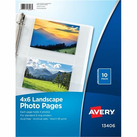 Avery Photo Storage Pages - 3-ring Binding