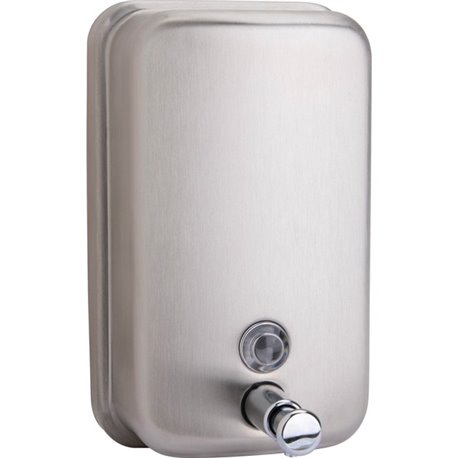 Genuine Joe Liquid/Lotion Soap Dispenser - Manual - 31.50 fl oz Capacity - Corrosion Resistant, Wall Mountable, Rust Proof - Sta