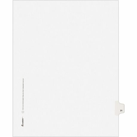 Avery Ready Index Custom TOC Binder Dividers - 12 x Divider(s) - 1-12 - 12 Tab(s)/Set - 8.5" Divider Width x 11" Divider Length 