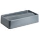 Genuine Joe Space-Saving Container Swing Lid - Rectangular - 1 Each - Gray