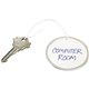 Avery 2-1/4" Metal Rim Key Tags, Strung, White, 500 Tags (14316) - 2.25" Diameter - Round - String Fastener - 500 - Metal, Card 