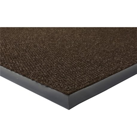 Genuine Joe Ultraguard Indoor Wiper Mats - Hard Floor, Indoor, Outdoor - 60" Length x 36" Width - Rubber - Chocolate - 1Each