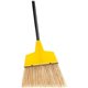 Genuine Joe Angle Broom - Polyvinyl Chloride (PVC) Bristle - 47" Handle Length - 54.5" Overall Length - Steel Handle - 1 Each - 