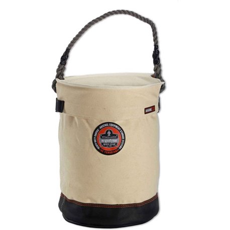 Ergodyne Arsenal 5730T Leather Bottom Bucket + Top - Heavy Duty, Durable, Rot Resistant, Mold Resistant, Mildew Resistant, Moist