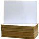Flipside Round Corners Dry Erase Lap Board - 9.5" (0.8 ft) Width x 12" (1 ft) Height - White Surface - Rectangle - 24 / Pack