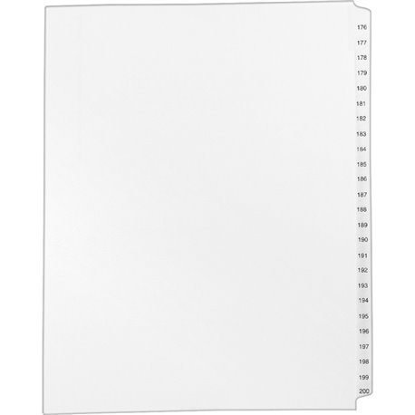 Avery Ready Index Custom TOC Binder Dividers - 90 x Divider(s) - 1-15 - 15 Tab(s)/Set - 8.5" Divider Width x 11" Divider Length 