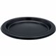 Genuine Joe 7" Disposable Plastic Plates - Picnic, Food, Party, Breakroom - Disposable - 7" Diameter - Black - Plastic Body - Ro