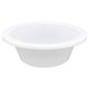 Genuine Joe 12 oz Reusable Plastic Bowls - Serving - Disposable - White - Plastic Body - 125 / Pack