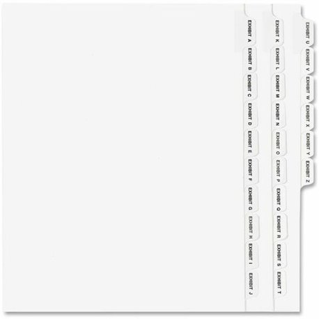 Avery Plastic Binder Dividers, Insertable Multicolor Style Edge 5-tabs - 5 x Divider(s) - 5 Tab(s) - 5 - 5 Tab(s)/Set - 8.5" Div