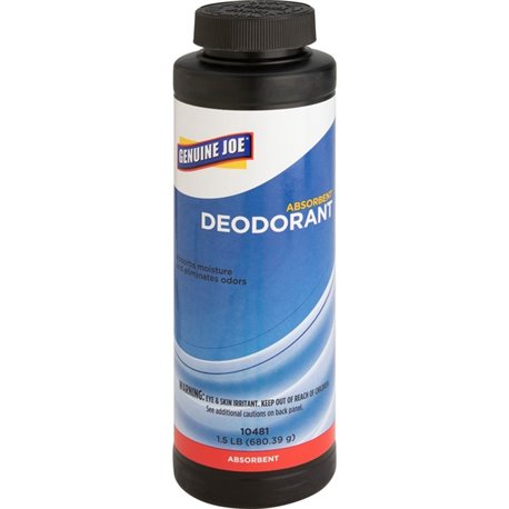 Genuine Joe Deodorizing Absorbent - 24 oz (1.50 lb) - 1 Bottle - Easy to Use, Absorbent, Caustic-free, Deodorant, Deodorize, Non