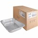 Genuine Joe Half-size Disposable Aluminum Pan - Cooking, Serving - Disposable - 0.5" Diameter - Silver - Aluminum Body - 100 / C