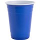 Genuine Joe 16 oz Party Cups - 50 / Pack - Blue, White - Plastic - Party, Cold Drink, Beverage