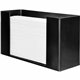 Genuine Joe Folded Paper Towel Dispenser - C Fold, Multifold Dispenser - 6.8" Height x 11.5" Width x 4.1" Depth - Acrylic - Blac