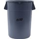 Genuine Joe 44-gallon Heavy-duty Trash Container - 44 gal Capacity - Heavy Duty, Handle - 24" Height x 31.5" Width x 24" Depth -