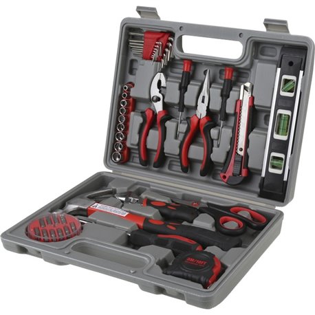 Genuine Joe 42 Piece Tool Kit with Case - Gray