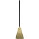 Genuine Joe Warehouse Broom - Corn Fiber Bristle - 38" Handle Length - Lacquered Wood Handle - 1 Each - Natural