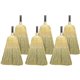 Genuine Joe Warehouse Broom - Corn Fiber Bristle - 38" Handle Length - Lacquered Wood Handle - 6 / Carton - Natural