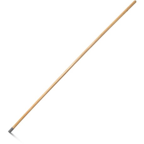 Genuine Joe Screw Mop Replacement Handle - 60" Length - 0.94" Diameter - Natural - Hardwood, Metal - 1 Each