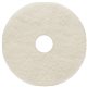 Genuine Joe Burnish Floor Pad - 5/Carton - Round x 17" Diameter - Burnishing - 1200 rpm to 3000 rpm Speed Supported - Fiber - Be