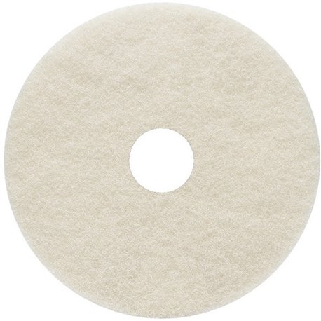 Genuine Joe Burnish Floor Pad - 5/Carton - Round x 17" Diameter - Burnishing - 1200 rpm to 3000 rpm Speed Supported - Fiber - Be