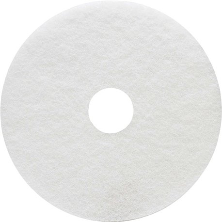 Genuine Joe Floor Cleaner Pad - 5/Carton - Round x 17" Diameter - Cleaning, Scrubbing - 350 rpm to 800 rpm Speed Supported - Res