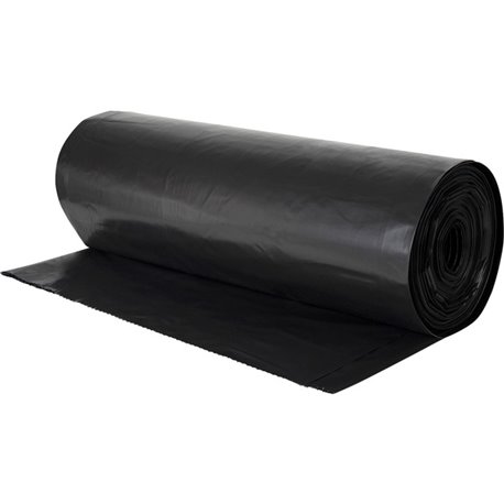 Genuine Joe Heavy-duty Trash Can Liners - 55 gal Capacity - 39" Width x 58" Length - 2.70 mil (69 Micron) Thickness - Black - 50