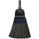 Genuine Joe Lobby-Style Broom - 39" Overall Length - 0.9" Overall Diameter - Black Gloss Wood Handle - 12 / Carton - Black