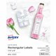 Avery Rectangle Labels - Permanent Adhesive - Rectangle - Matte White - 1 / Carton