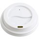 Genuine Joe Raised Siphole Hot Cup Lids - Round - 50 / Pack - White