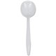 Genuine Joe Medium-Weight Soup Spoon - 1 Piece(s) - 1000/Carton - Soup Spoon - 1 x Soup Spoon - Disposable - Polypropylene - Whi