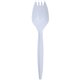 Genuine Joe Medium-Weight Spork - 1 Piece(s) - 1000/Carton - Spork - 1 x Spork - Disposable - Polypropylene - White