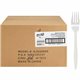 Genuine Joe Individually Wrapped Fork - 1 Piece(s) - 1000/Carton - Fork - 1 x Fork - Disposable - White