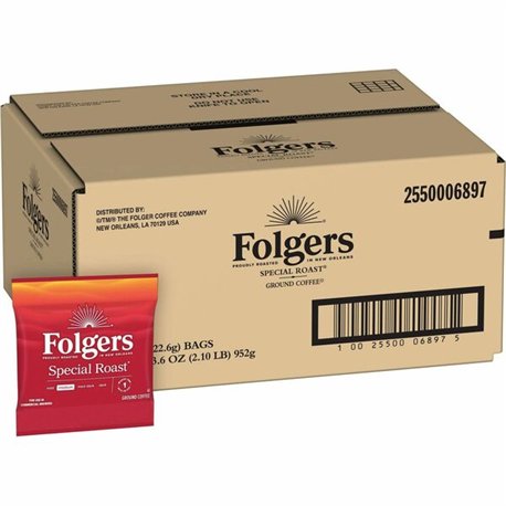 Folgers Ground Special Roast Coffee - Medium - 42 / Carton