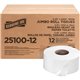 Genuine Joe Jumbo Roll Bath Tissues - 2 Ply - 3.25" x 1000 ft - 9" Roll Diameter - 3.30" Core - White - 12 / Carton