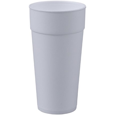 Genuine Joe 24 oz Foam Cups - 300 / Carton - White - Styrofoam - Hot Drink, Cold Drink