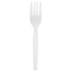 Genuine Joe Heavyweight Disposable Forks - 1 Piece(s) - 1000/Carton - Fork - 1 x Fork - Disposable - White