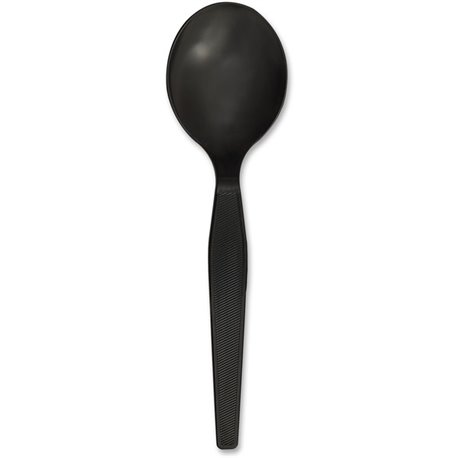 Genuine Joe Heavyweight Disposable Soup Spoons - 1 Piece(s) - 1000/Carton - Soup Spoon - 1 x Soup Spoon - Disposable - Textured 