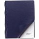 GBC Regency Letter Presentation Cover - 8 1/2" x 11" - 200 Sheet Capacity - Imitation Leather, Faux Leather, Paper Stock - Navy 