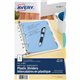 Avery Durable Plastic Write-On Dividers 5�" x 8�" , 5 tabs" 5�" x 8�" , 5 tabs - 5 x Divider(s) - Write-on Tab(s) - 5 - 5 Tab(s)